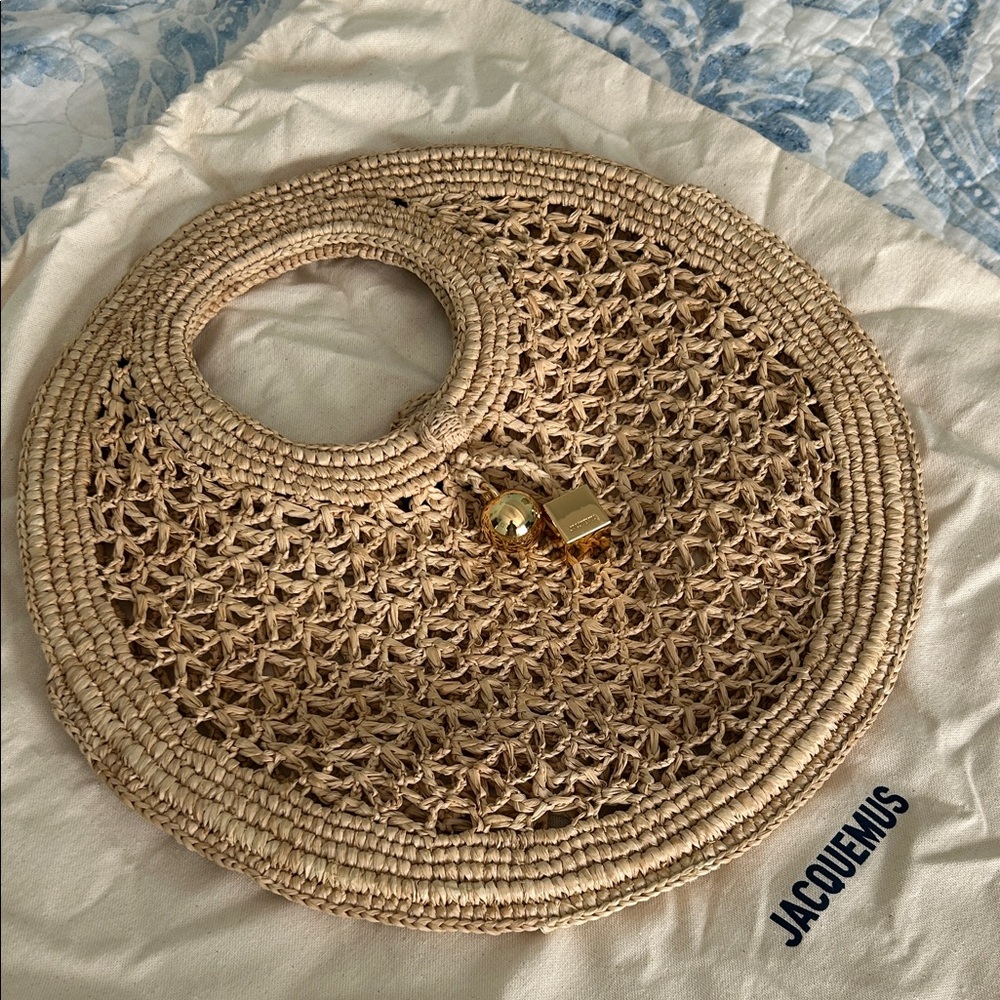 Jacquemus Spiaggia Small raffia basket bag - Picture 4 of 4